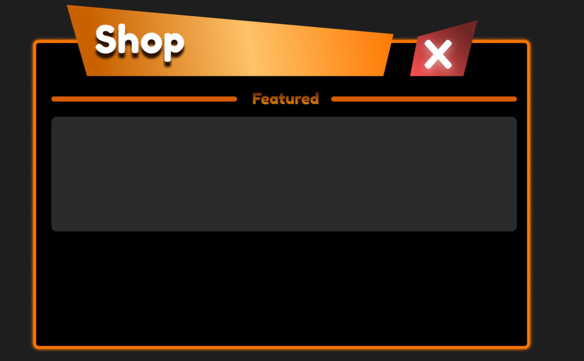 More complex Shop UI
